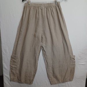 Bryn Walker 100% Linen Wide Leg Casual Pants